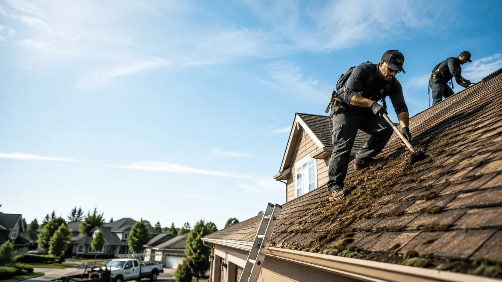 Roof Moss Removal in Achille, OK near me